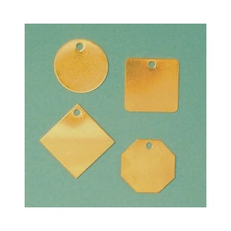 Accuform BLANK BRASS ID TAGS  SQUARE 2 X 2 TDB252 TDB252
